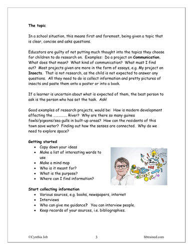 How to do a research project hoe om ‘n navorsingsprojek te doen - Image 3