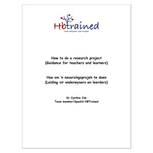 How to do a research project hoe om ‘n navorsingsprojek te doen