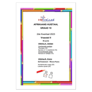 Afrikaans Huistaal Gr. 10 2023 Kwartaal 2 Vraestel 2 ass