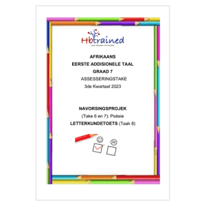 Afrikaans EAT Gr. 7 Assesseringstaak 2023 Kwartaal 3