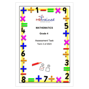 Mathematics Gr. 4 Assessment Task 2023 Term 3