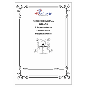 Afrikaans Huistaal Gr. 8 Begrip Werkboek