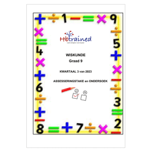 Wiskunde Gr. 9 Assesseringstaak 2023 Kwartaal 3