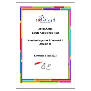 Afrikaans EAT Gr. 12 Assesseringstaak 2023 Kwartaal 3 Vraestel 2