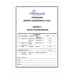 Afrikaans EAT Gr. 5 Basislynassesering 2024 Kwartaal 1