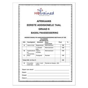 Afrikaans EAT Gr. 6 Basislynassesering 2024 Kwartaal 1