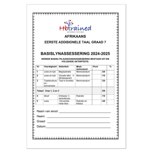 Afrikaans EAT Gr. 7 Basislynassesering 2024-2025 Kwartaal 1