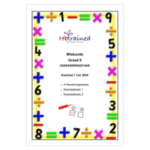 Wiskunde Gr. 9 Assesseringstaak 2024 Kwartaal 1