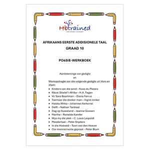 Afrikaans EAT Gr. 10 Gedigte Werkboek