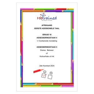 Afrikaans EAT Gr. 10 Assesseringstaak 2024 Kwartaal 2 Take 4 en 5