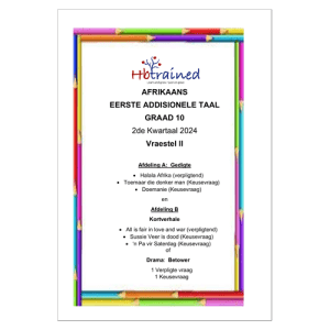 Afrikaans EAT Gr. 10 Assesseringstaak 2024 Kwartaal 2 Vraestel 2