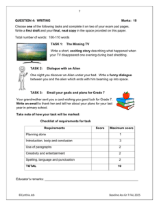 English FAL Gr. 7 Baseline Assessment 2025 Term 1 – HB Trained