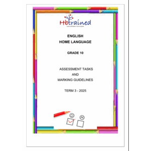 English Home Language Gr. 10 Assessment Task 2025 Term 3