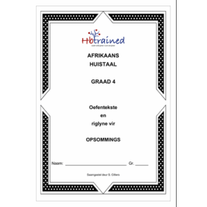 Afrikaans Huistaal Gr. 4 Opsom Werkboek