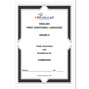 English FAL Gr. 9 Summary Workbook