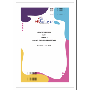 Visuele Kuns Gr. 7 Assesseringstaak 2025 Kwartaal 4
