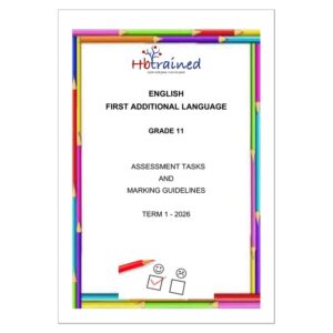 English FAL Gr. 11 Assessment Task 2026 Term 1