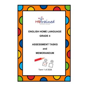 English Home Language Gr. 4 Assessment Task 2026 Term 1
