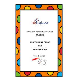 English Home Language Gr. 7 Assessment Task 2026 Term 1