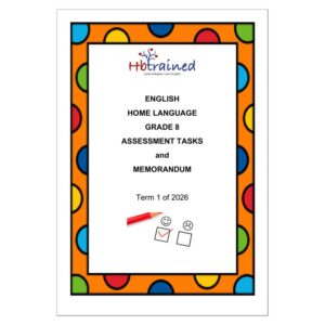 English Home Language Gr. 8 Assessment Task 2026 Term 1