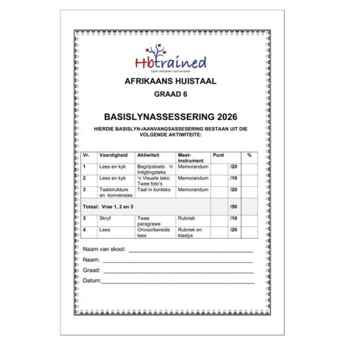 Afrikaans Huistaal Gr. 6 Basislynassesering 2026
