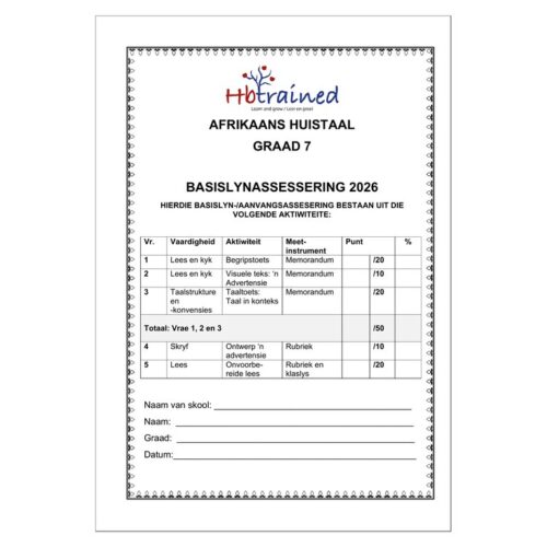Afrikaans Huistaal Gr. 7 Basislynassesering 2026