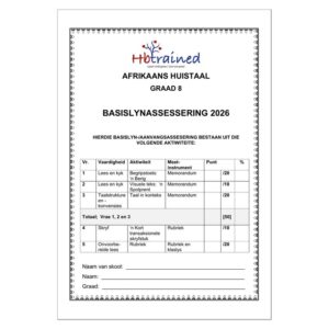 Afrikaans Huistaal Gr. 8 Basislynassesering 2026