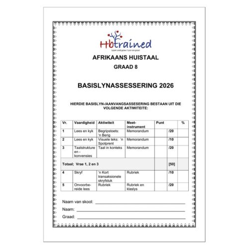 Afrikaans Huistaal Gr. 8 Basislynassesering 2026