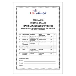 Afrikaans Huistaal Gr. 9 Basislynassesering 2026