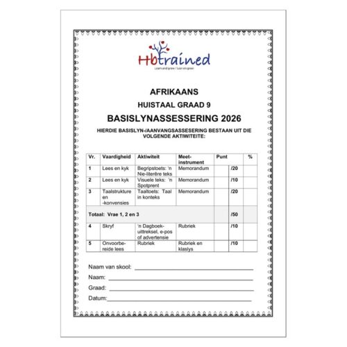 Afrikaans Huistaal Gr. 9 Basislynassesering 2026