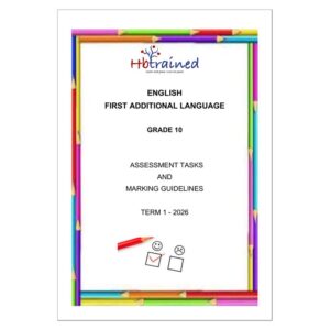 English FAL Gr. 10 Assessment Task 2026 Term 1