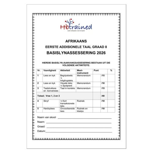Afrikaans EAT Gr. 8 Basislynassesering 2026