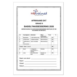 Afrikaans EAT Gr. 9 Basislynassesering 2026