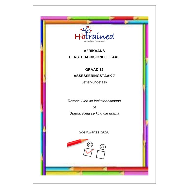 Afrikaans EAT Gr. 12 Assesseringstaak 2026 Kwartaal 2 Taak 7