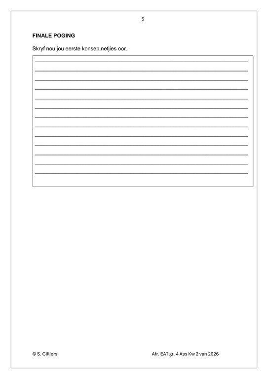 Afrikaans EAT Gr. 4 Assesseringstaak 2026 Kwartaal 2 - Image 3