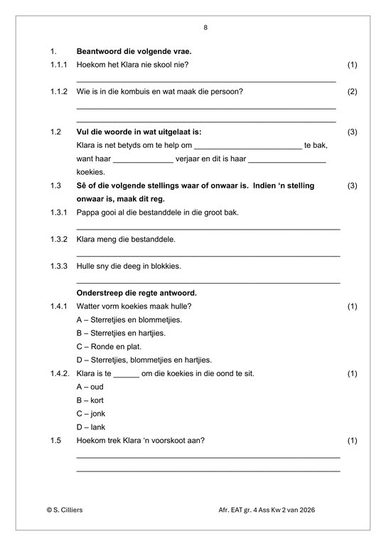 Afrikaans EAT Gr. 4 Assesseringstaak 2026 Kwartaal 2 - Image 5
