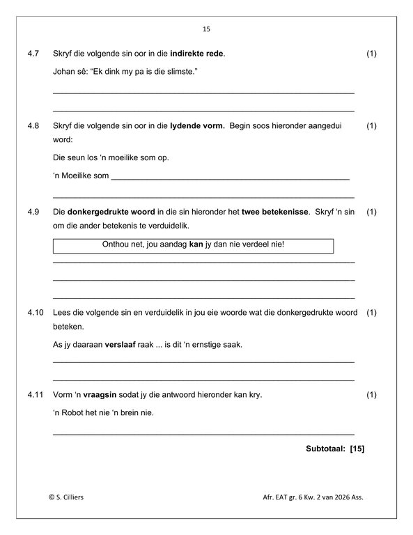 Afrikaans EAT Gr. 6 Assesseringstaak 2026 Kwartaal 2 - Image 5