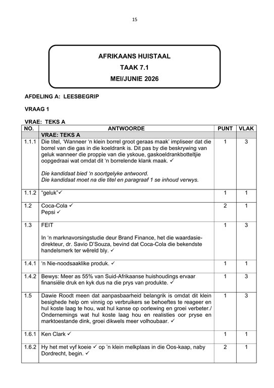 Afrikaans Huistaal Gr. 10 Assesseringstaak 2026 Kwartaal 2 Vraestel 1 - Image 4