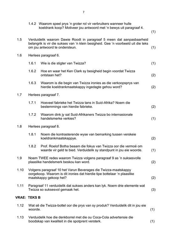 Afrikaans Huistaal Gr. 10 Assesseringstaak 2026 Kwartaal 2 Vraestel 1 - Image 3