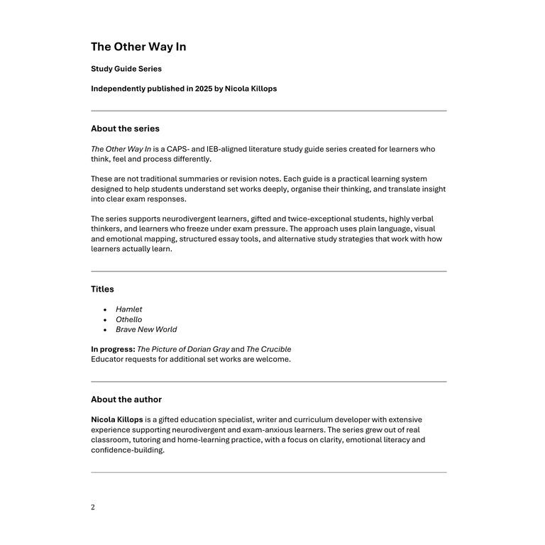 Study Guide: Othello - Image 3