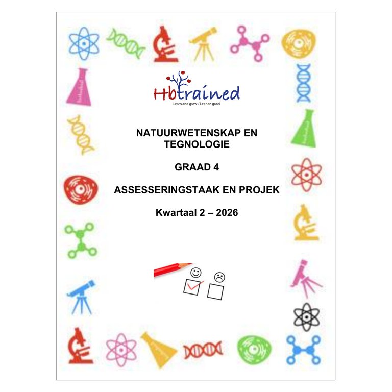 Natuurwetenskap en Tegnologie Gr. 4 Assesseringstaak 2026 Kwartaal 2