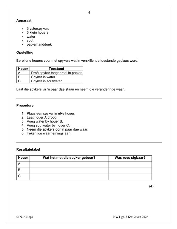 Natuurwetenskap en Tegnologie Gr. 5 Assesseringstaak 2026 Kwartaal 2 - Image 4