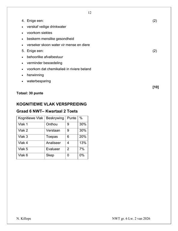 Natuurwetenskap en Tegnologie Gr. 6 Assesseringstaak 2026 Kwartaal 2 - Image 5