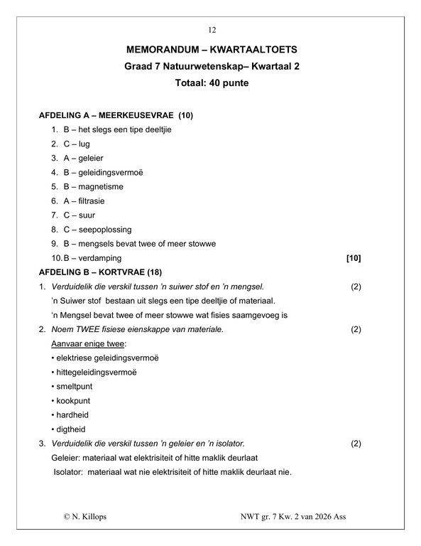 Natuurwetenskap Gr. 7 Assesseringstaak 2026 Kwartaal 2 - Image 4