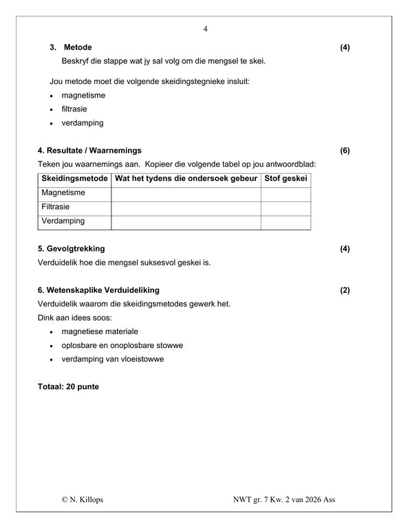 Natuurwetenskap Gr. 7 Assesseringstaak 2026 Kwartaal 2 - Image 3