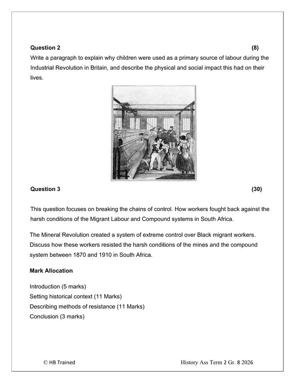 Social Sciences History Gr. 8 Assessment Task 2026 Term 2 - Image 3