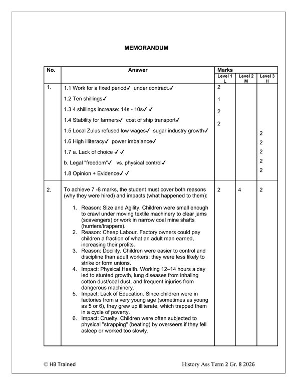 Social Sciences History Gr. 8 Assessment Task 2026 Term 2 - Image 4