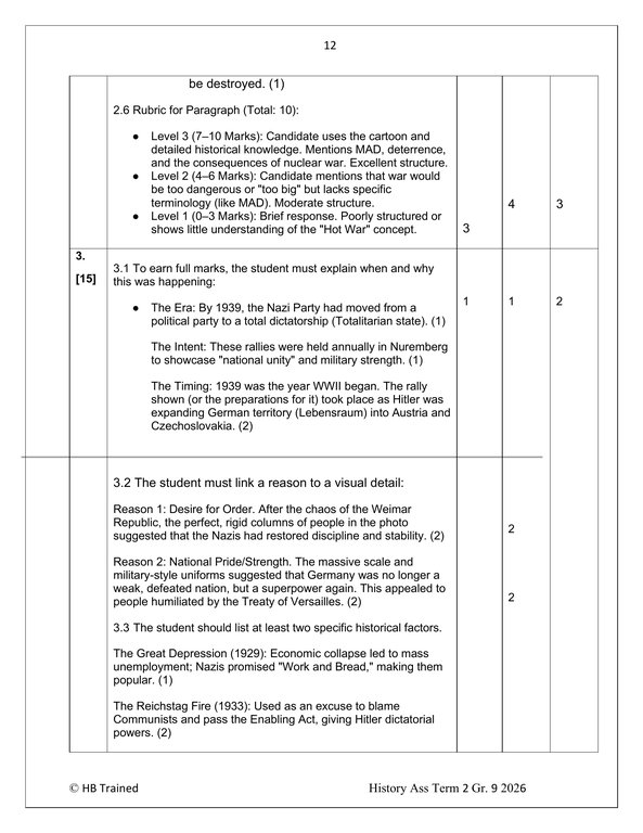Social Sciences History Gr. 9 Assessment Task 2026 Term 2 - Image 5