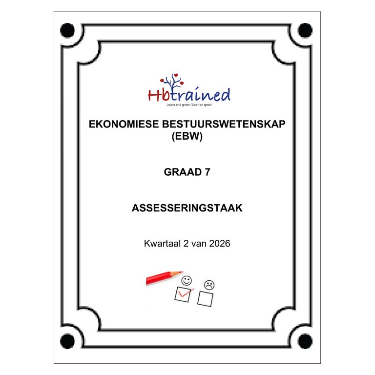 Ekonomiese- en Bestuurswetenskap Gr. 7 Assesseringstaak 2026 Kwartaal 2