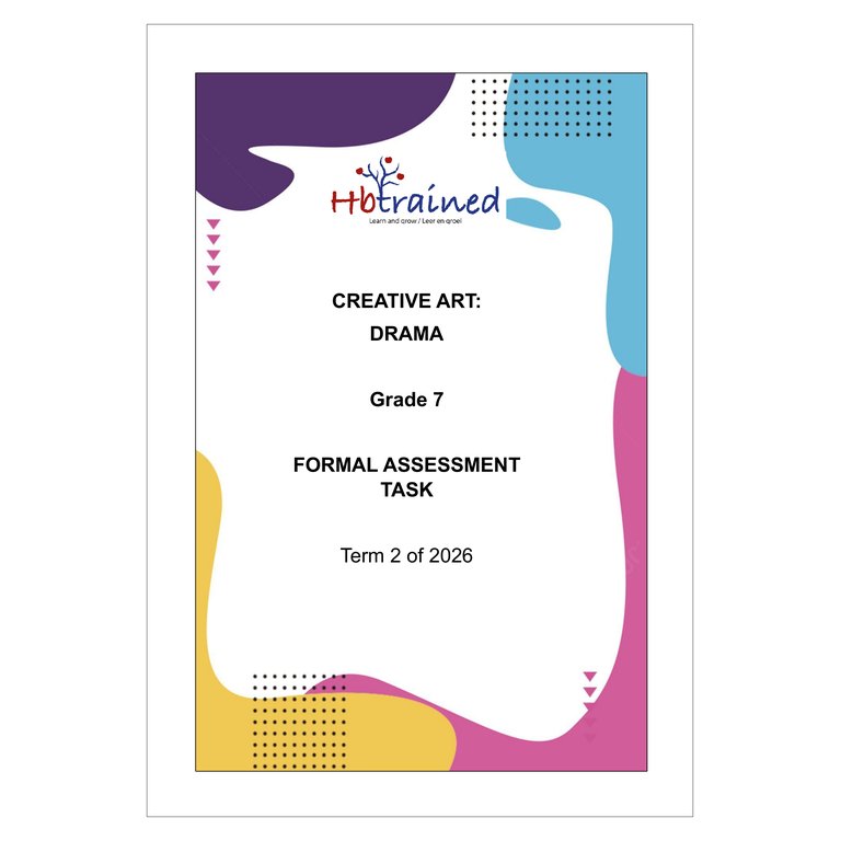 Drama (English) Gr. 7 Assessment Task 2026 Term 2